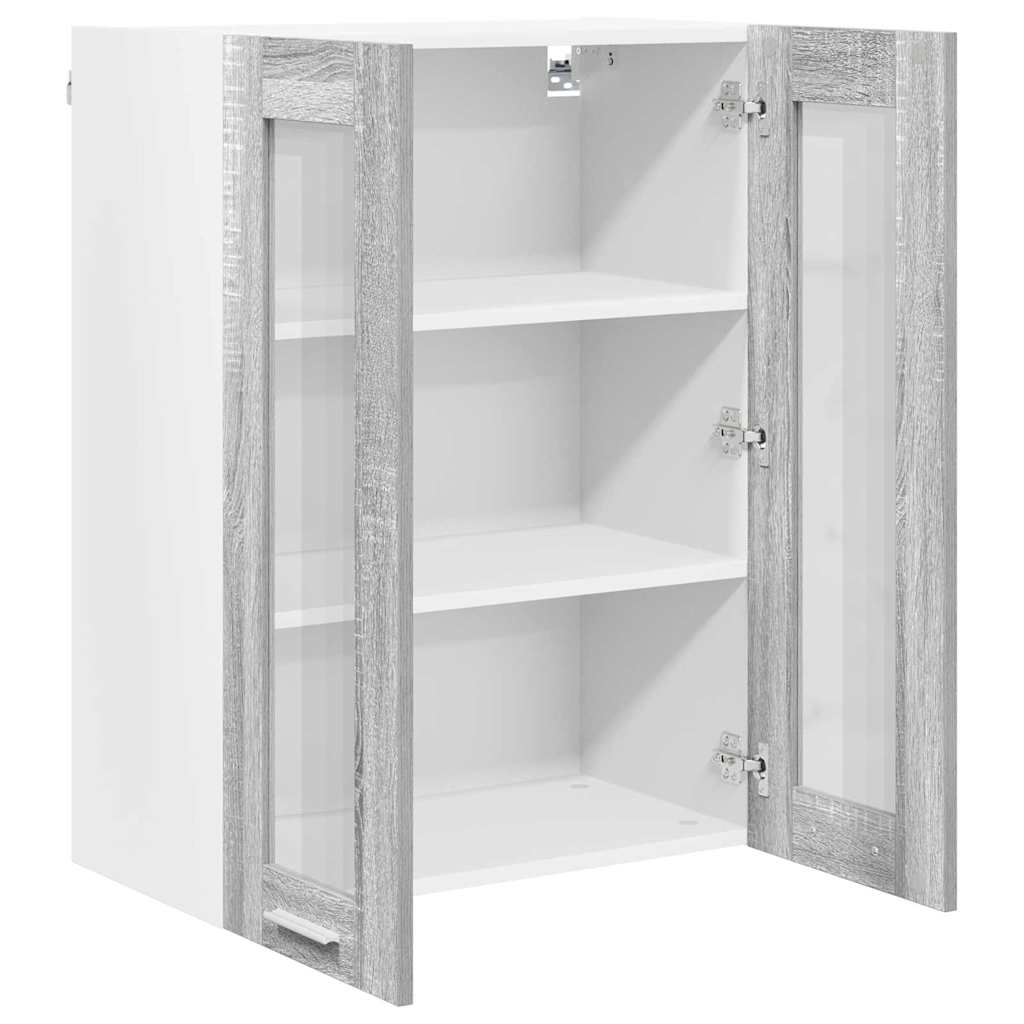 Dulap suspendat Riga Gri Sonoma 60 x 31 x 80 cm Lemn compozit — imaginea 6
