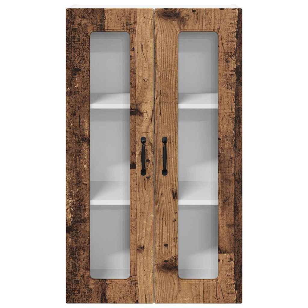 Dulap suspendat de bucatarie cu usa Lemn Vechi 60 x 31 x 100 cm — imaginea 7
