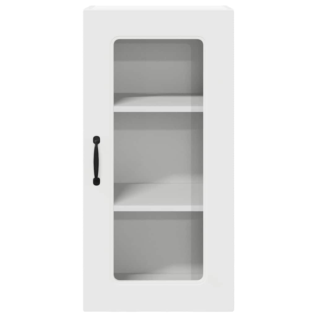 Dulap suspendat de bucatarie cu raft 2 pcs Alb 40 x 31 x 80 cm — imaginea 8