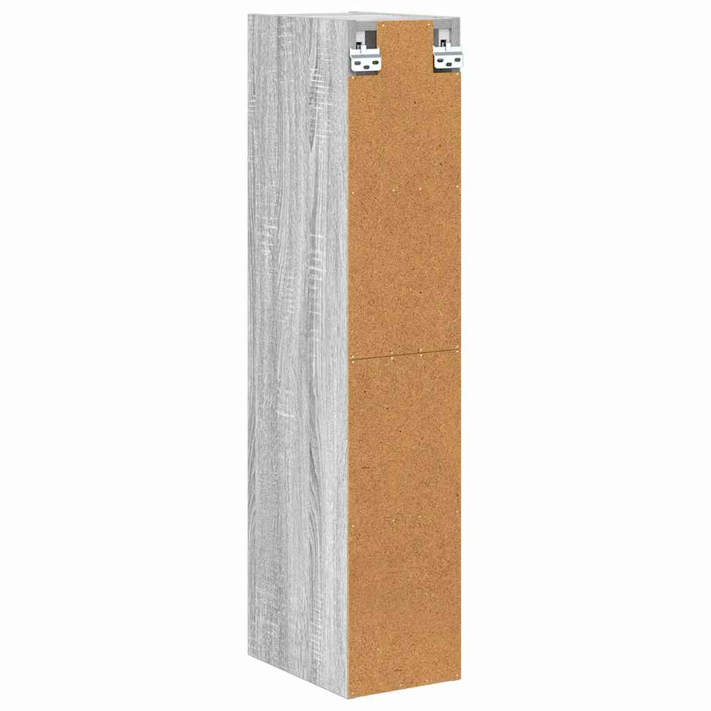 Dulap suspendat cu raft Riga Gri Sonoma 20 x 29,5 x 100 cm — imaginea 8