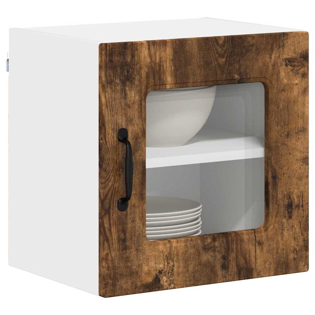 Dulap suspendat de bucatarie Stejar fumuriu 40 x 31 x 40 cm — imaginea 4