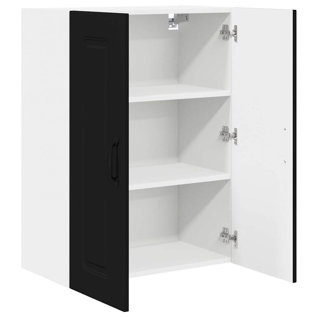 Dulap suspendat de bucatarie cu raft Negru 60 x 31 x 80 cm — imaginea 6