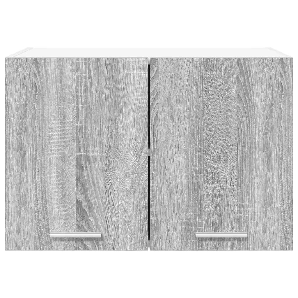 Dulap suspendat cu raft Riga Gri Sonoma si Alb 60 x 31 x 40 cm — imaginea 7