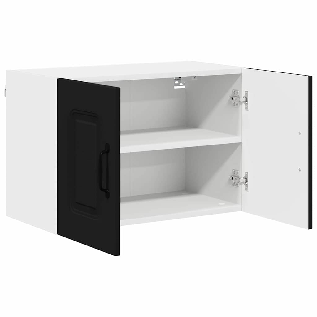 Dulap suspendat de bucatarie cu raft Negru 60 x 31 x 40 cm — imaginea 6