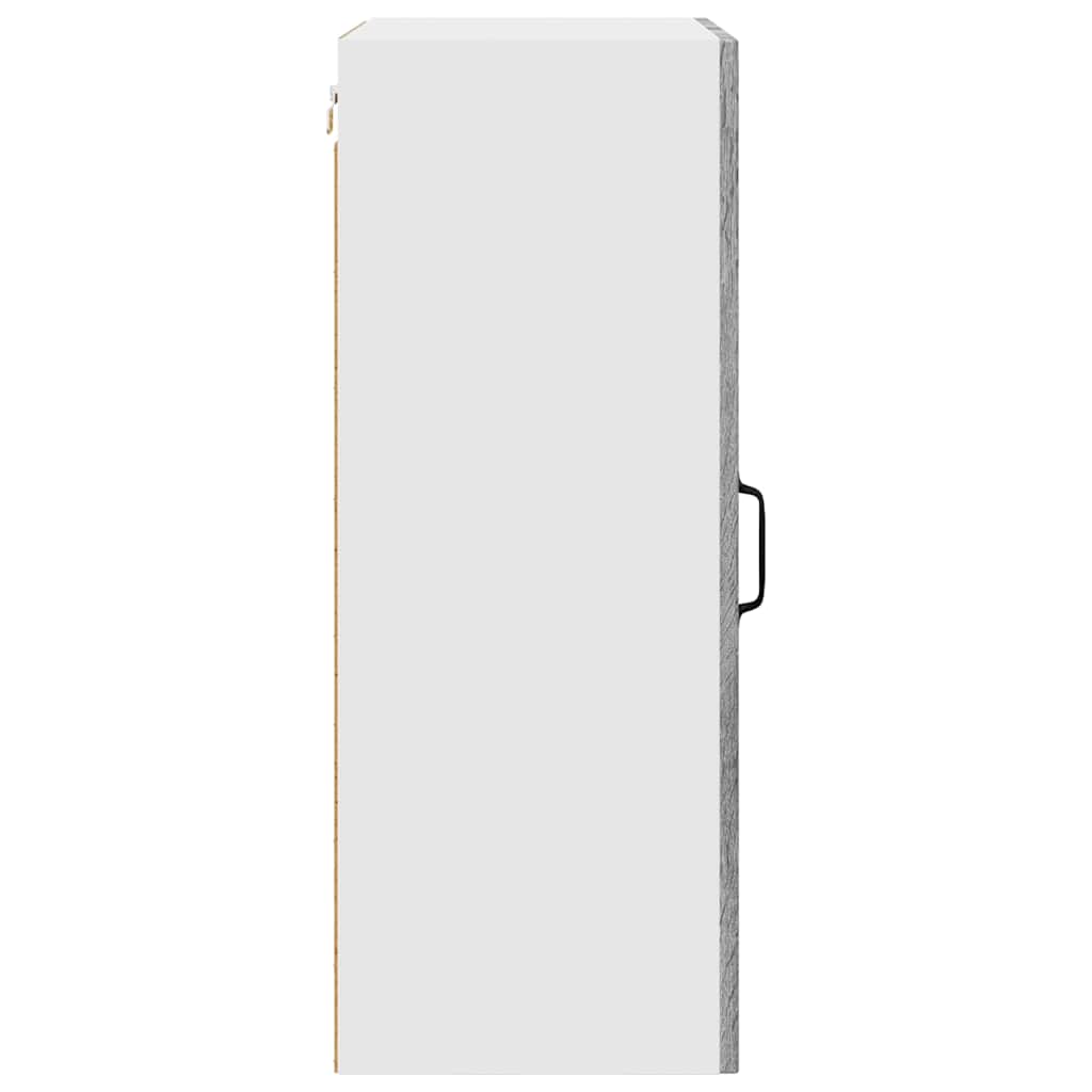 Dulap suspendat de bucatarie cu raft Gri Sonoma 50 x 31 x 80 cm — imaginea 8