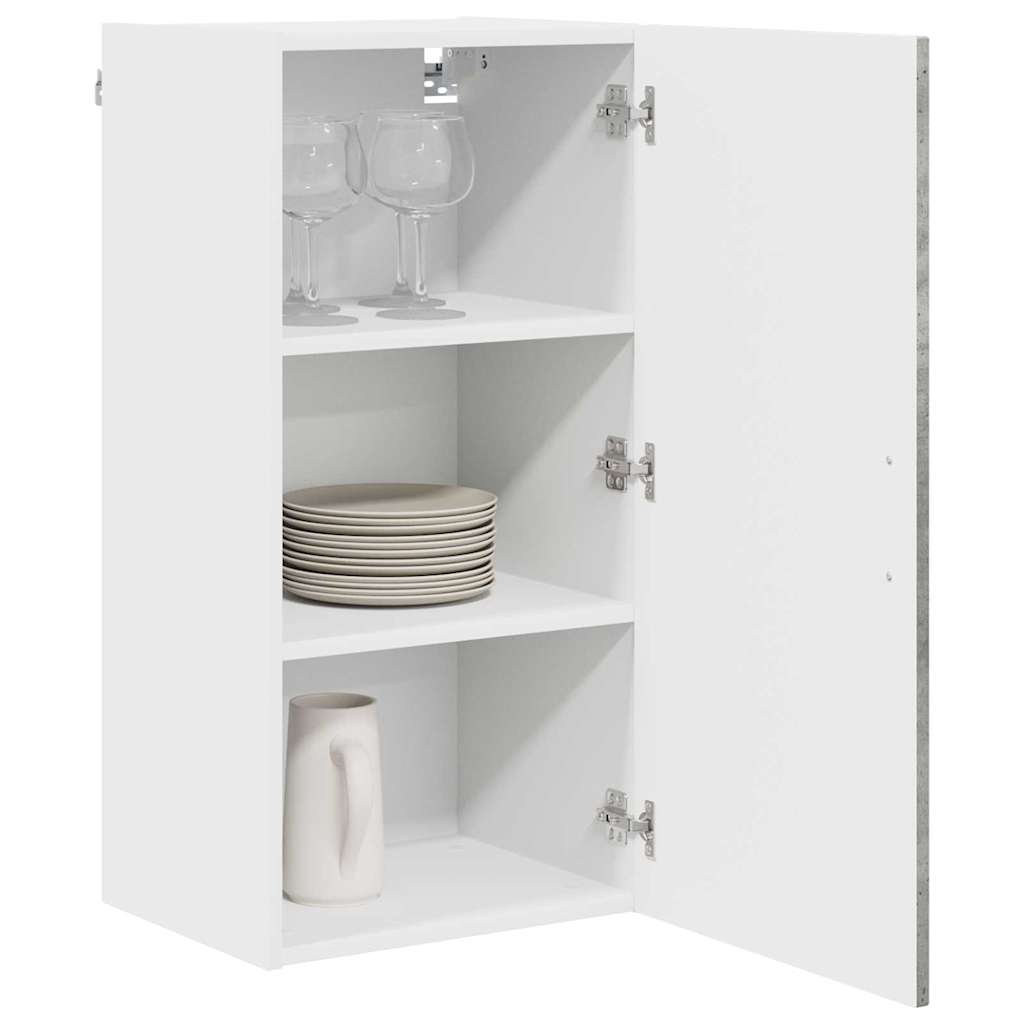 Dulap suspendat de bucatarie Gri din beton 40 x 31 x 80 cm — imaginea 4