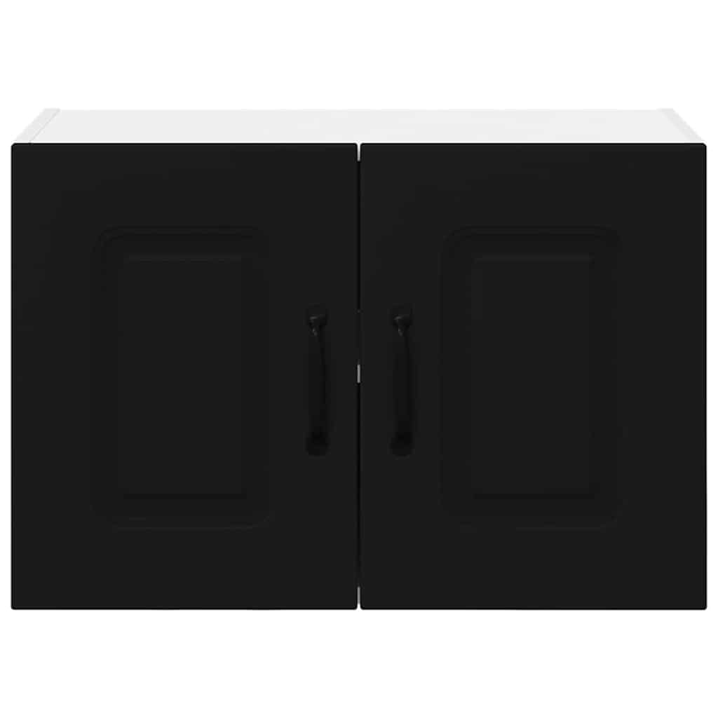 Dulap suspendat de bucatarie cu raft Negru 60 x 31 x 40 cm — imaginea 7