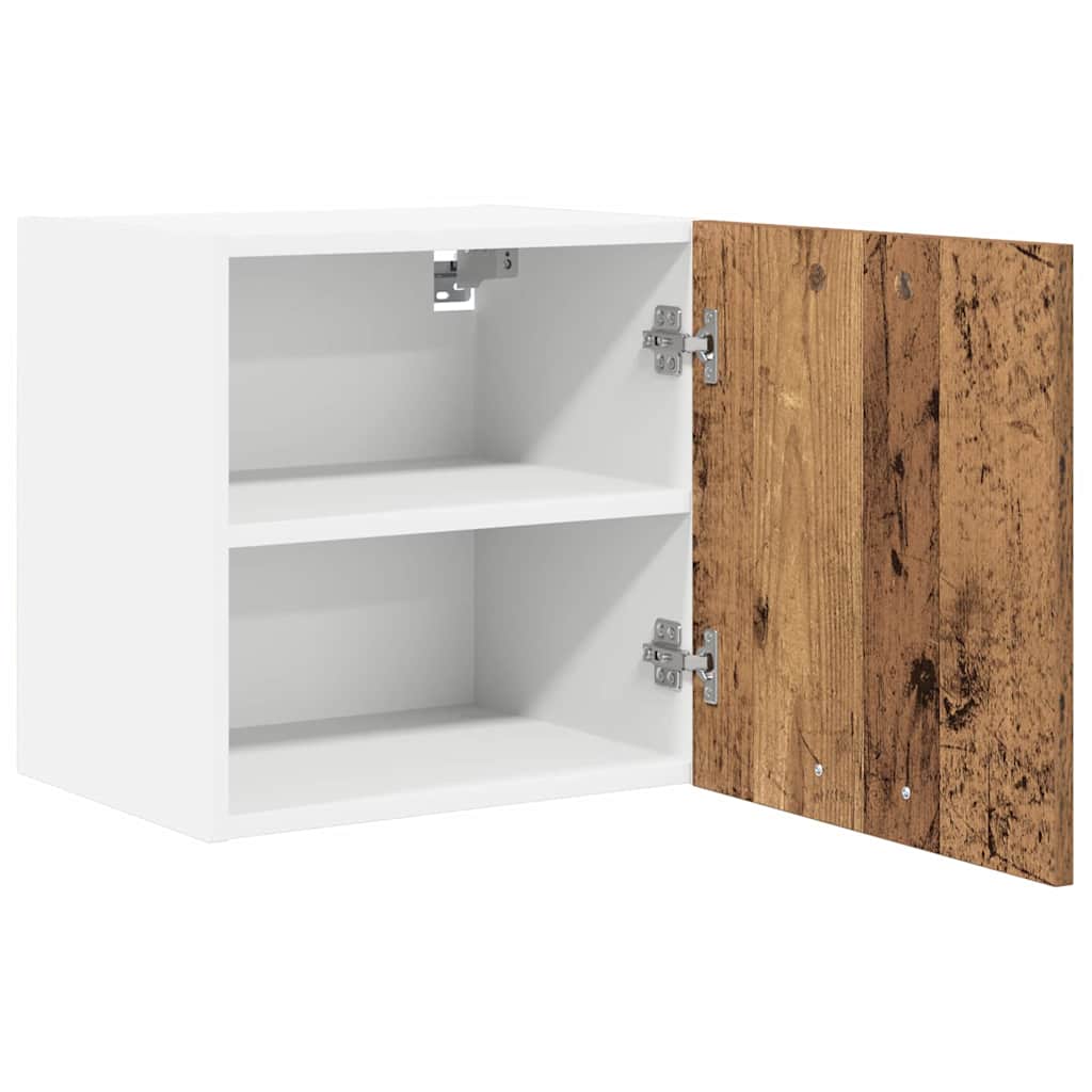 Dulap suspendat Riga 2 pcs Lemn vechi si Alb 40 x 31 x 40 cm — imaginea 7