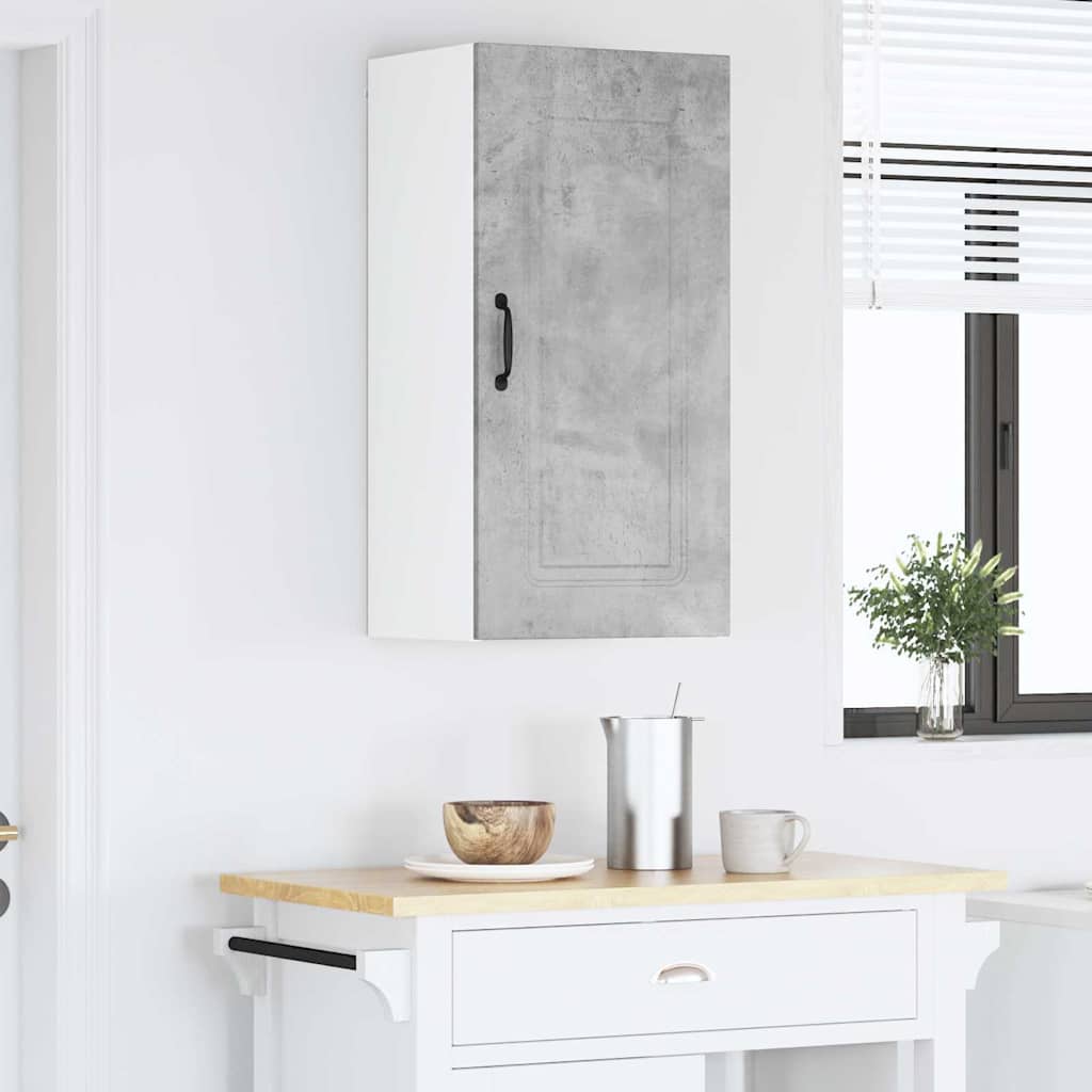 Dulap suspendat de bucatarie Gri din beton 40 x 31 x 80 cm — imaginea 5