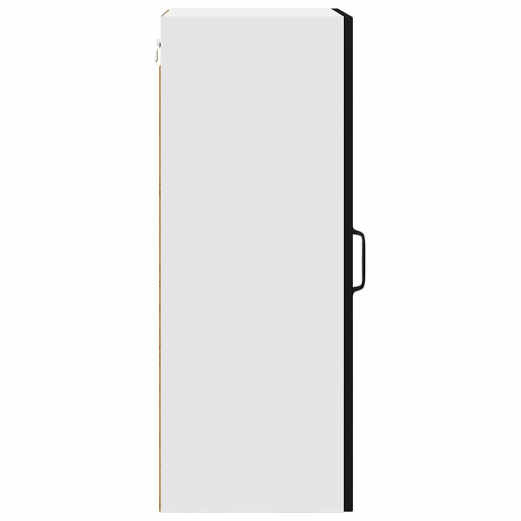 Dulap suspendat de bucatarie cu usa 2 pcs Negru 40 x 31 x 80 cm — imaginea 9