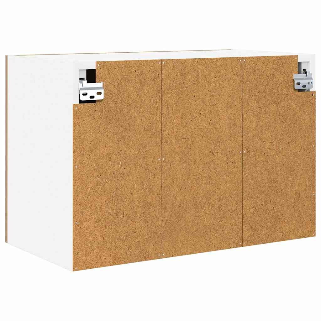Dulap suspendat Riga Stejar Artisan si Alb 60 x 31 x 40 cm — imaginea 9