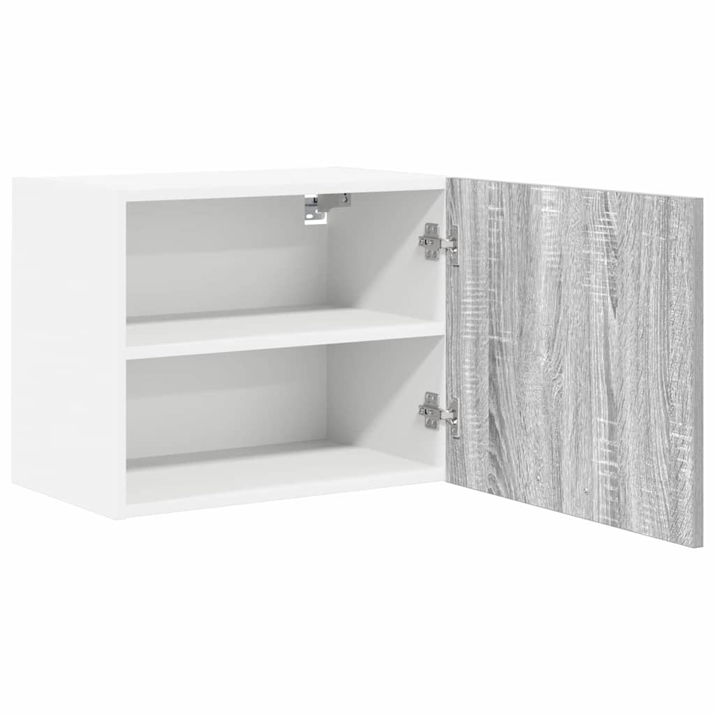 Dulap suspendat cu raft Riga Gri Sonoma si Alb 50 x 31 x 40 cm — imaginea 6