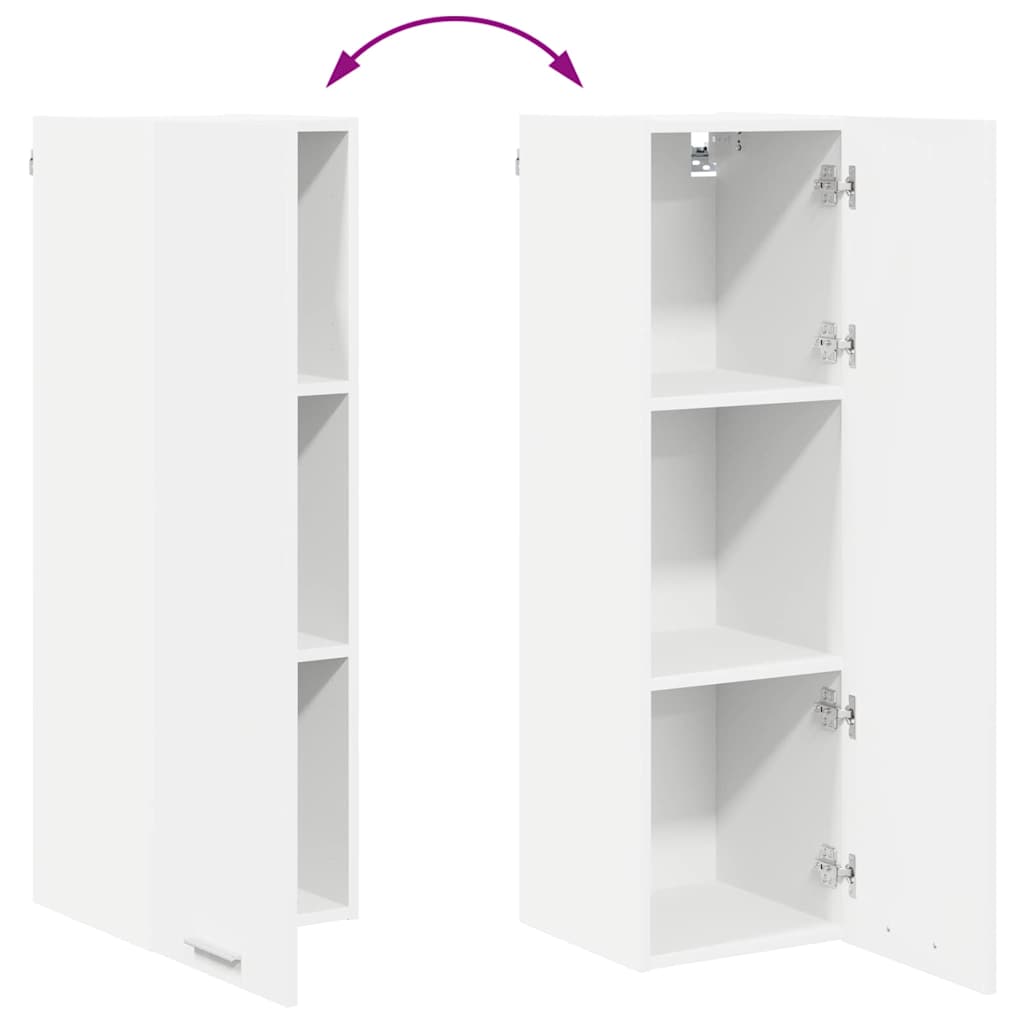 Dulap suspendat cu raft Riga Alb 30 x 31 x 100 cm Lemn compozit — imaginea 12