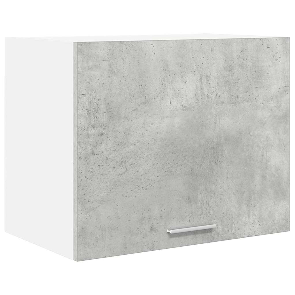 Dulap suspendat Riga 2 pcs Gri beton si Alb 50 x 31 x 40 cm — imaginea 6