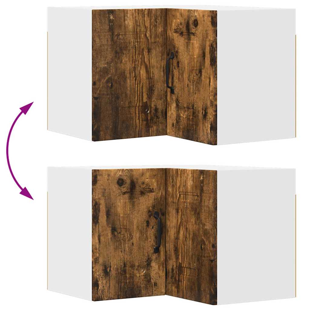 Dulap suspendat de bucatarie Stejar fumuriu 57 x 57 x 40 cm — imaginea 12