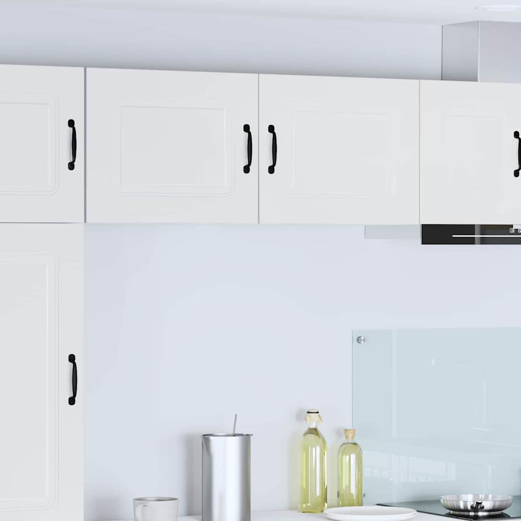 Dulap suspendat de bucatarie 2 pcs Alb lucios 50 x 31 x 40 cm — imaginea 2