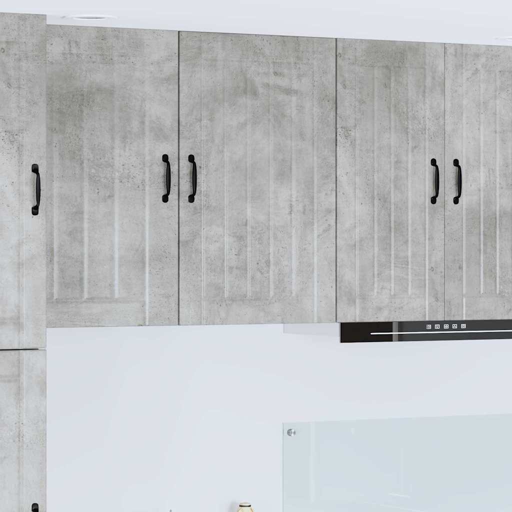 Dulap suspendat de bucatarie Gri din beton 50 x 31 x 80 cm — imaginea 2