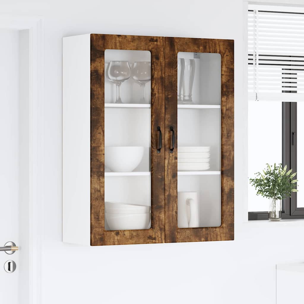 Dulap suspendat de bucatarie Stejar fumuriu 80 x 31 x 100 cm — imaginea 5