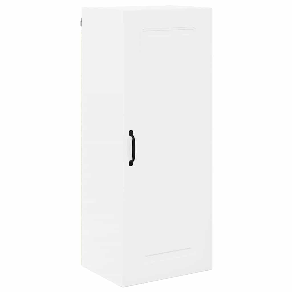 Dulap suspendat de bucatarie cu usa Alb lucios 40 x 31 x 100 cm