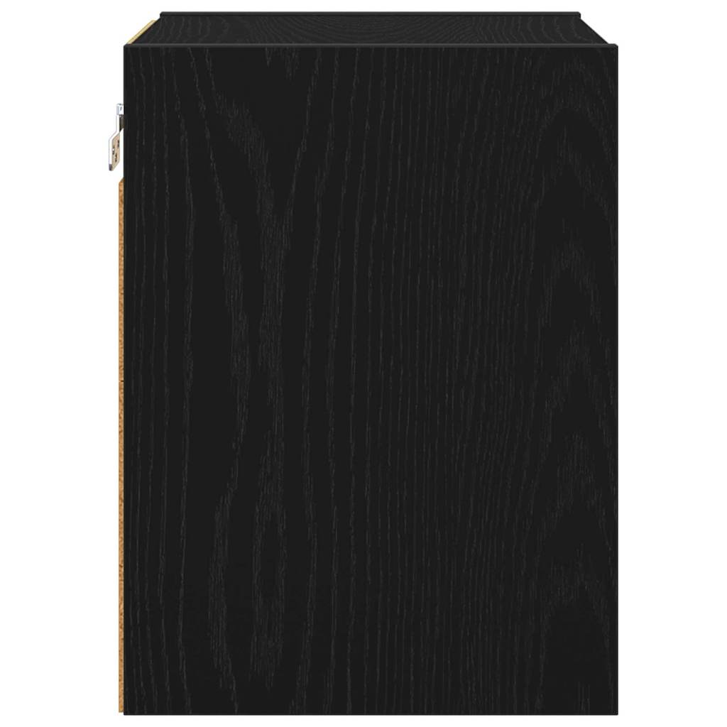 Dulap suspendat cu raft Riga Stejar Negru 30 x 29,5 x 40 cm — imaginea 7