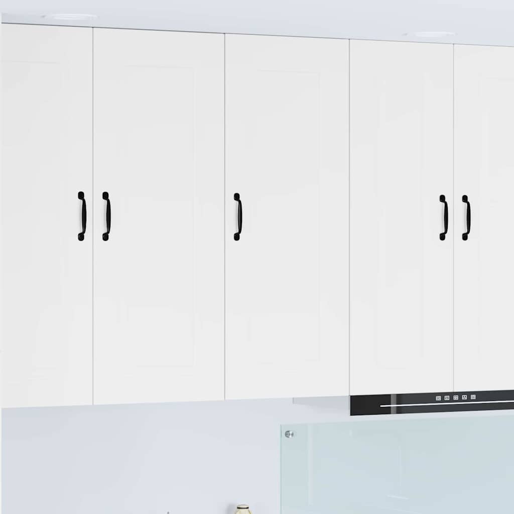 Dulap suspendat de bucatarie cu usa Alb lucios 40 x 31 x 100 cm — imaginea 2