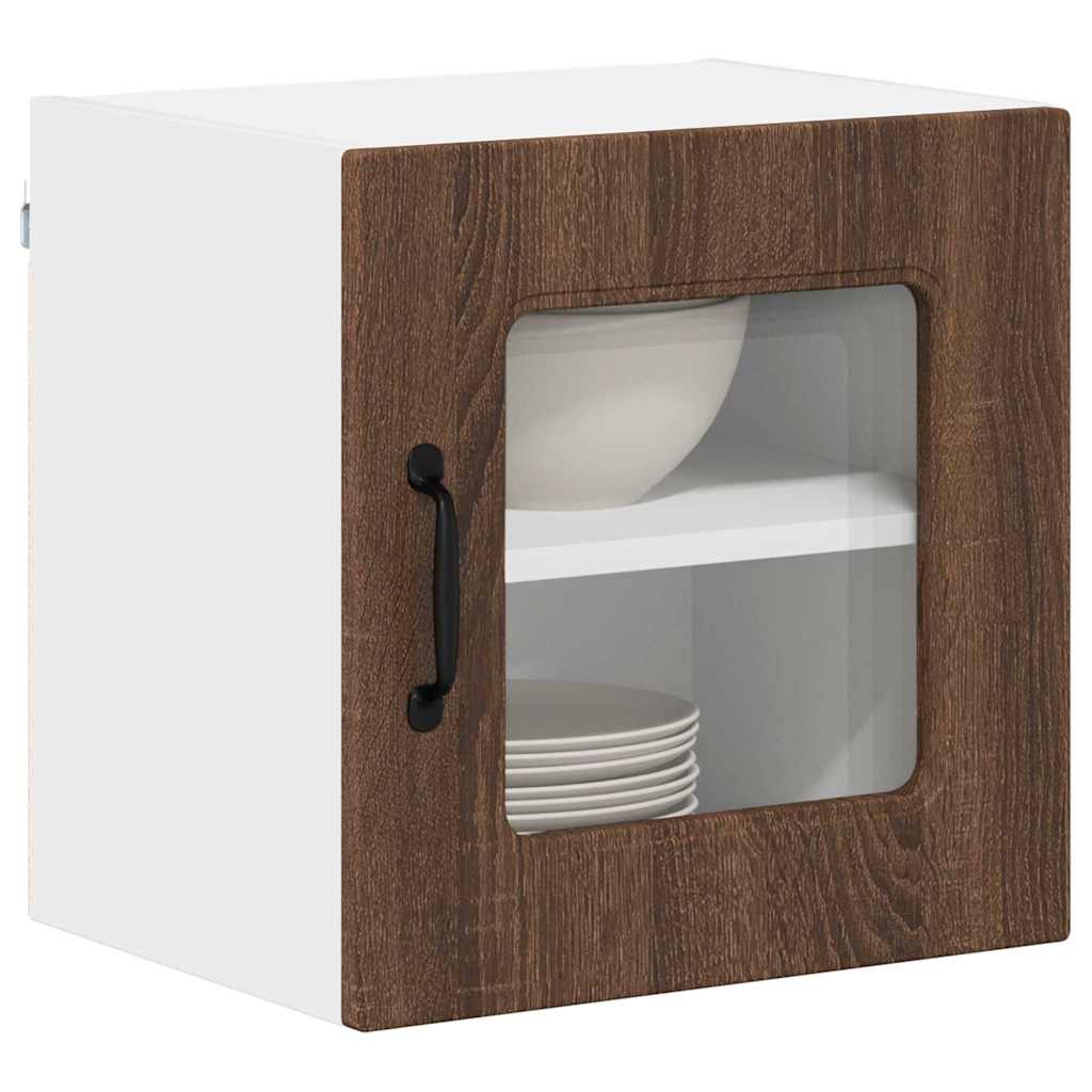 Dulap suspendat de bucatarie Stejar inchis 40 x 31 x 40 cm — imaginea 4