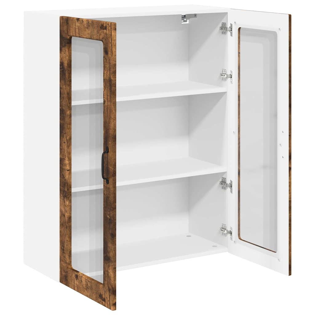 Dulap suspendat de bucatarie Stejar fumuriu 80 x 31 x 100 cm — imaginea 6