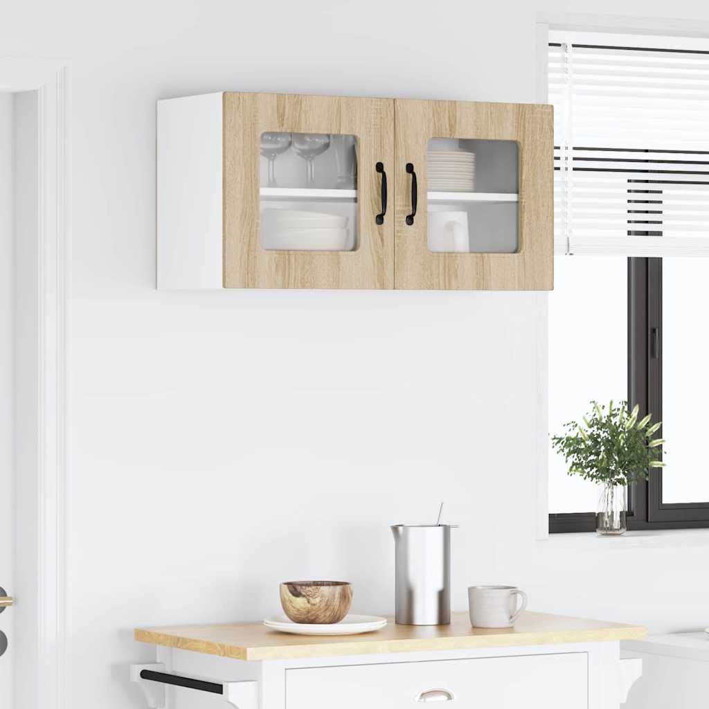 Dulap suspendat de bucatarie Stejar Sonoma 80 x 31 x 40 cm — imaginea 5