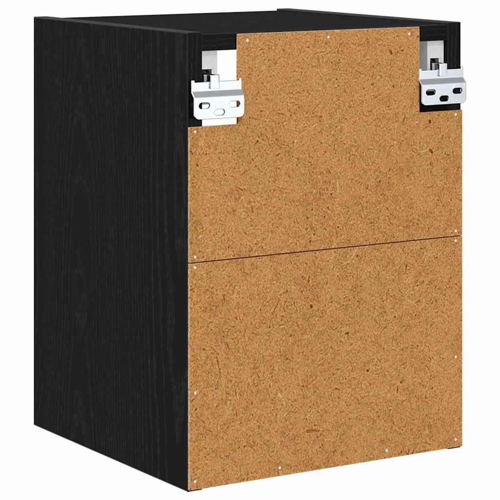 Dulap suspendat cu raft Riga Stejar Negru 30 x 29,5 x 40 cm — imaginea 8