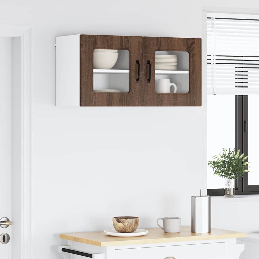 Dulap suspendat de bucatarie Stejar inchis 40 x 31 x 40 cm — imaginea 5