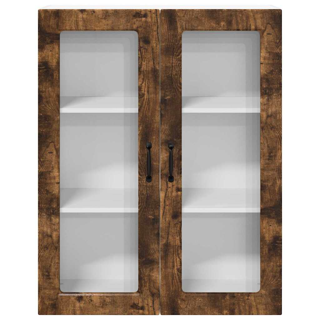 Dulap suspendat de bucatarie Stejar fumuriu 80 x 31 x 100 cm — imaginea 7