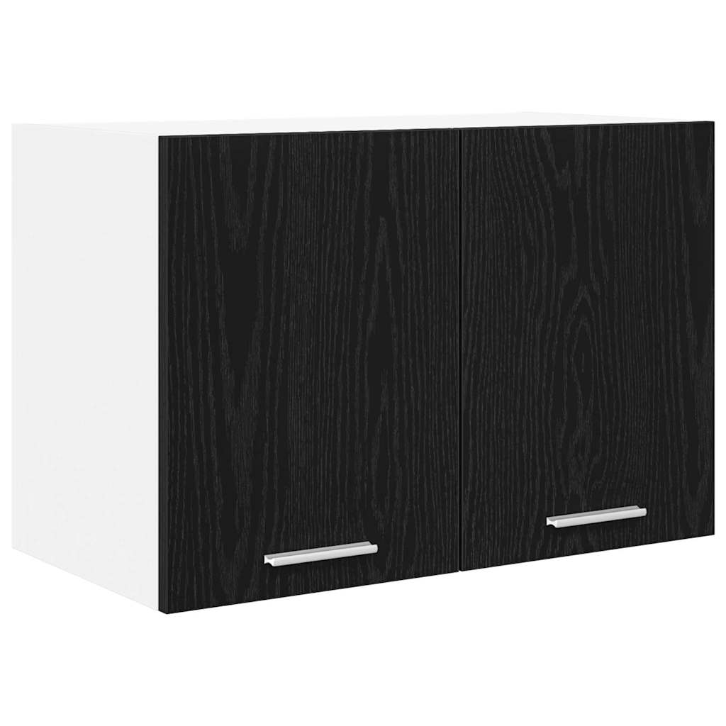Dulap suspendat Riga 2 pcs Stejar negru si Alb 60 x 31 x 40 cm — imaginea 6