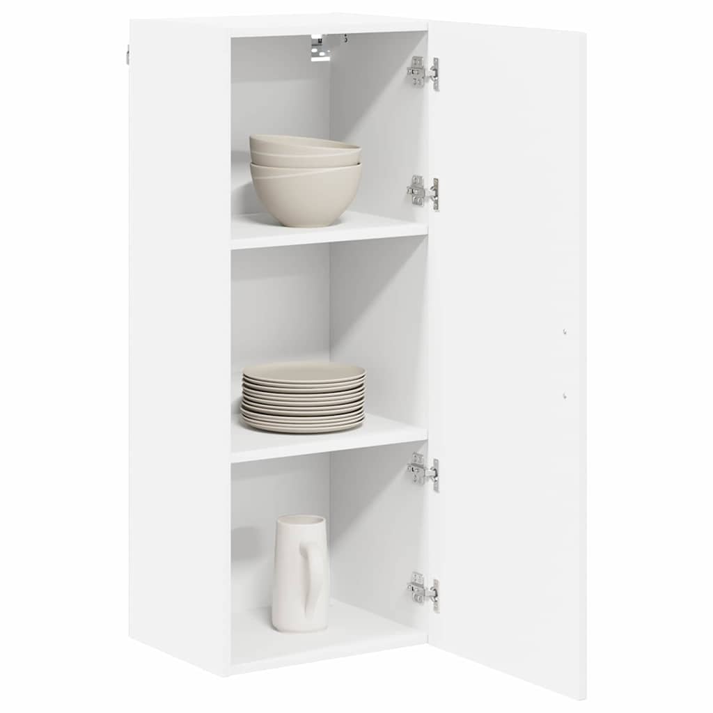 Dulap suspendat de bucatarie cu usa Alb lucios 40 x 31 x 100 cm — imaginea 4