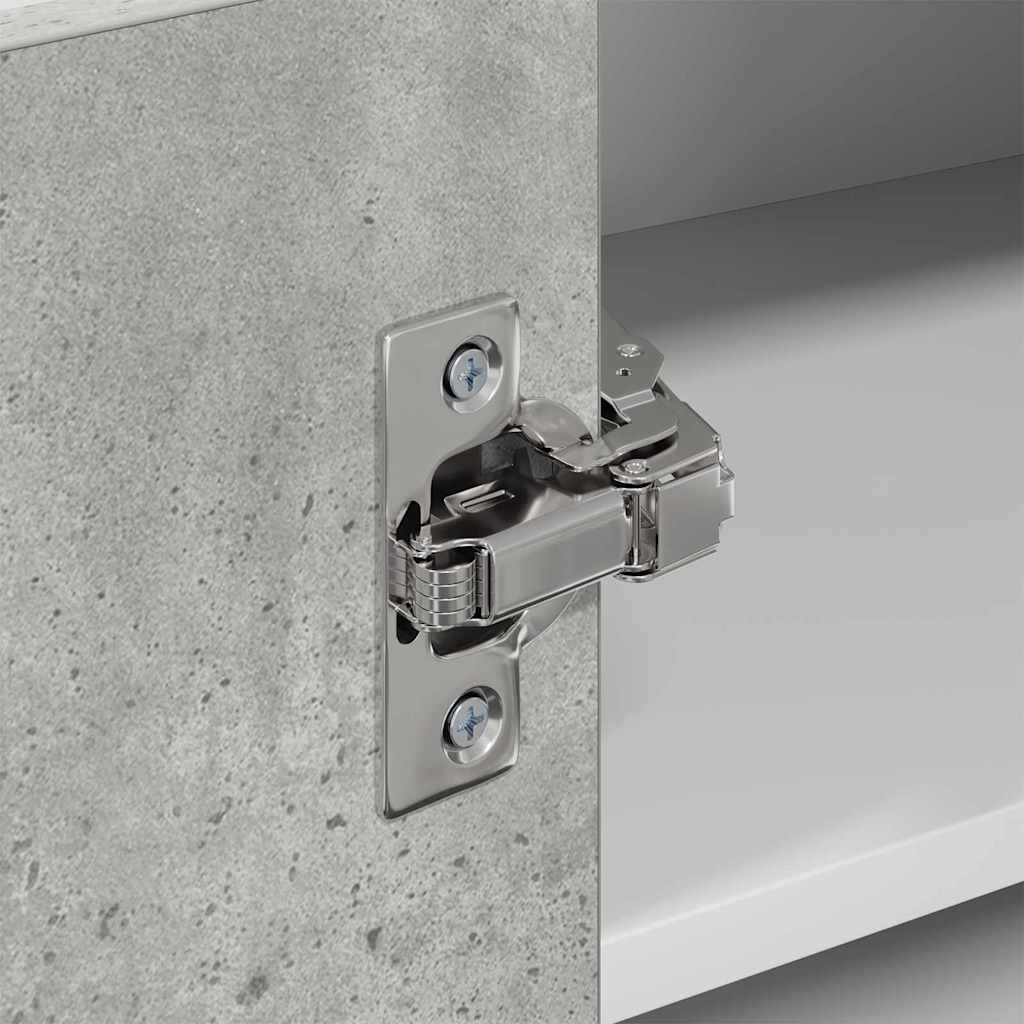 Dulap suspendat cu raft Riga Gri beton si Alb 57 x 57 x 40 cm — imaginea 10