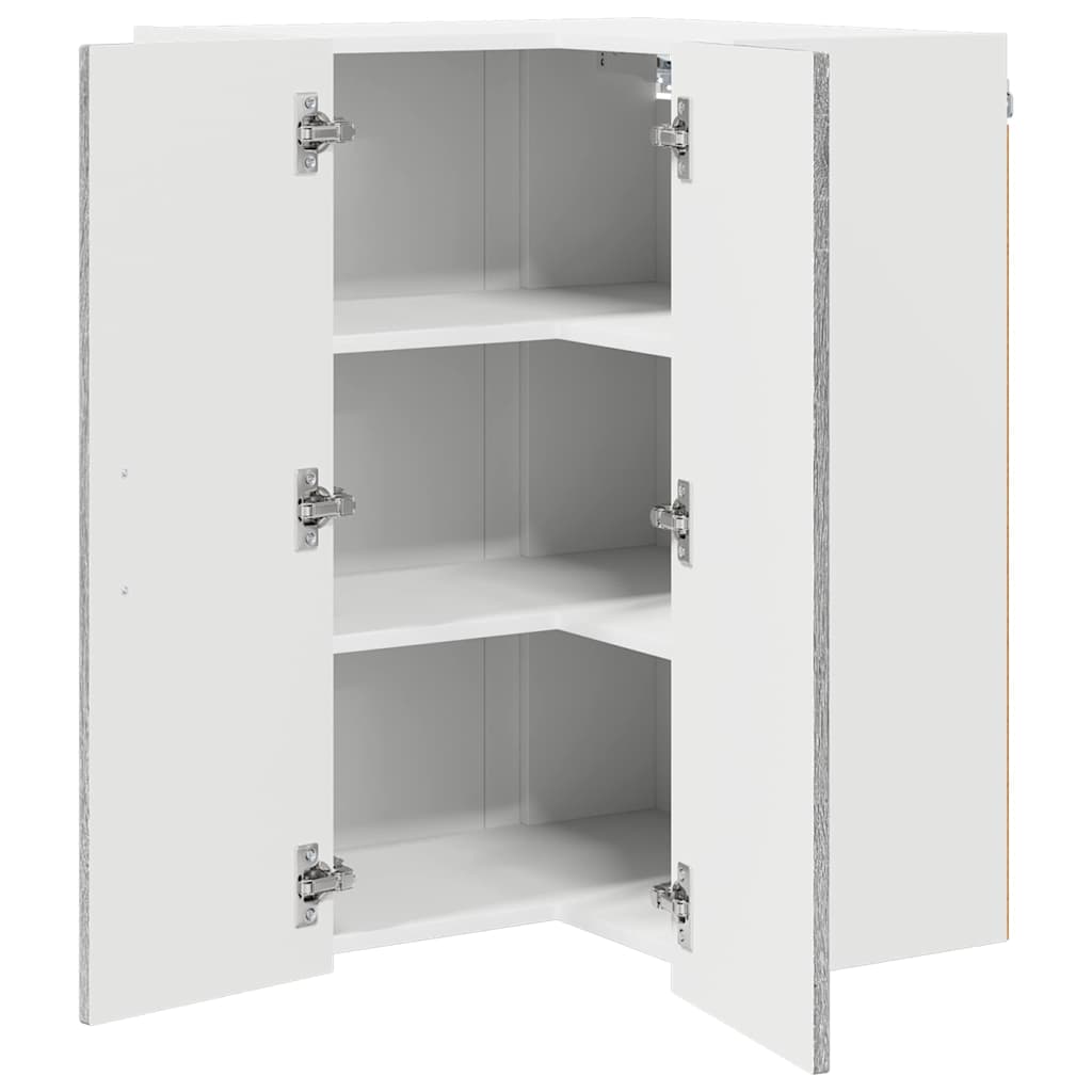 Dulap suspendat de bucatarie cu raft Gri Sonoma 57 x 57 x 80 cm — imaginea 6