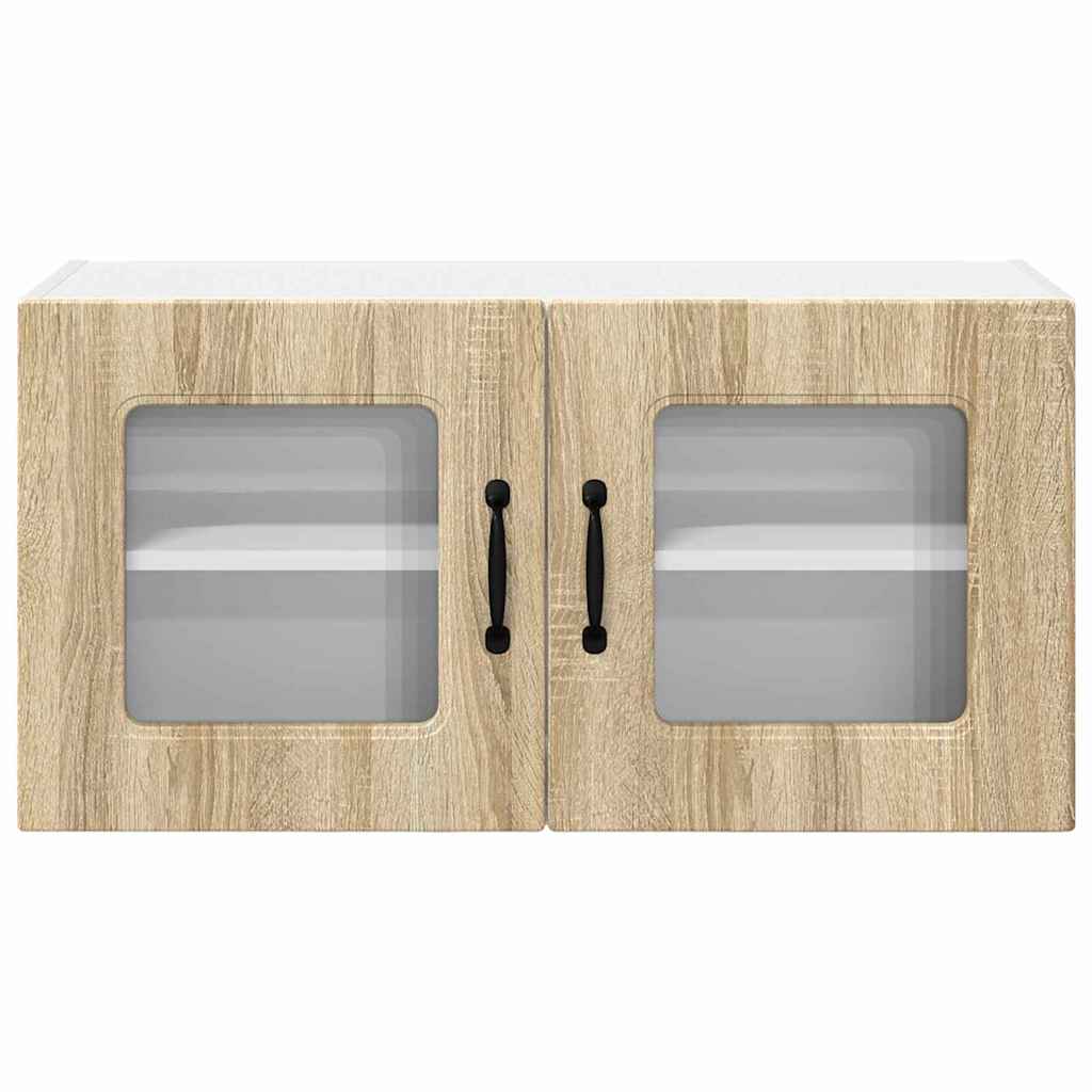 Dulap suspendat de bucatarie Stejar Sonoma 80 x 31 x 40 cm — imaginea 7