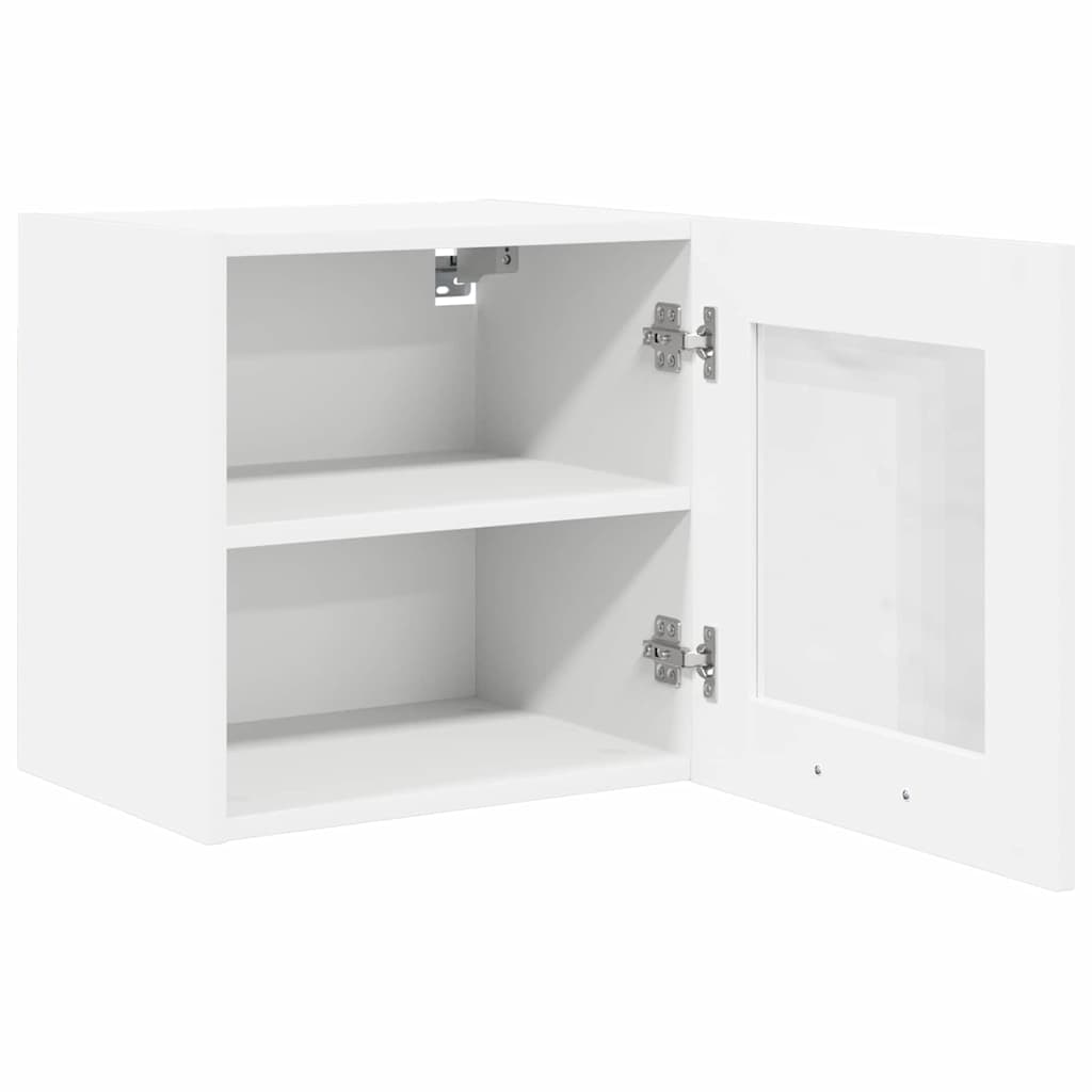 Dulap suspendat Riga 2 pcs Alb 40 x 31 x 40 cm Lemn compozit — imaginea 7