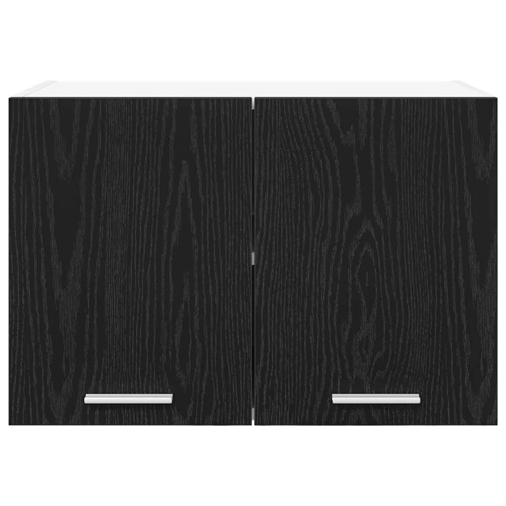 Dulap suspendat Riga 2 pcs Stejar negru si Alb 60 x 31 x 40 cm — imaginea 8