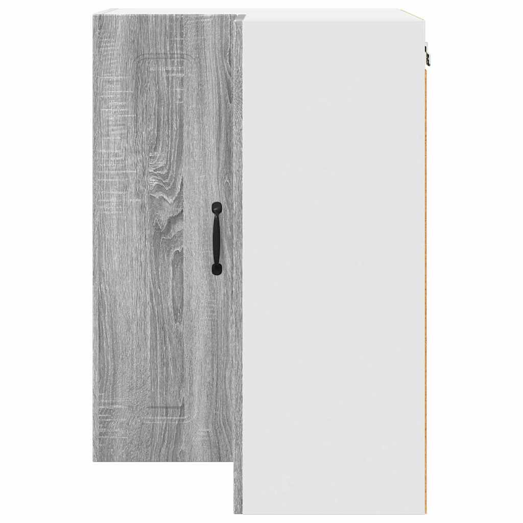 Dulap suspendat de bucatarie cu raft Gri Sonoma 57 x 57 x 80 cm — imaginea 7