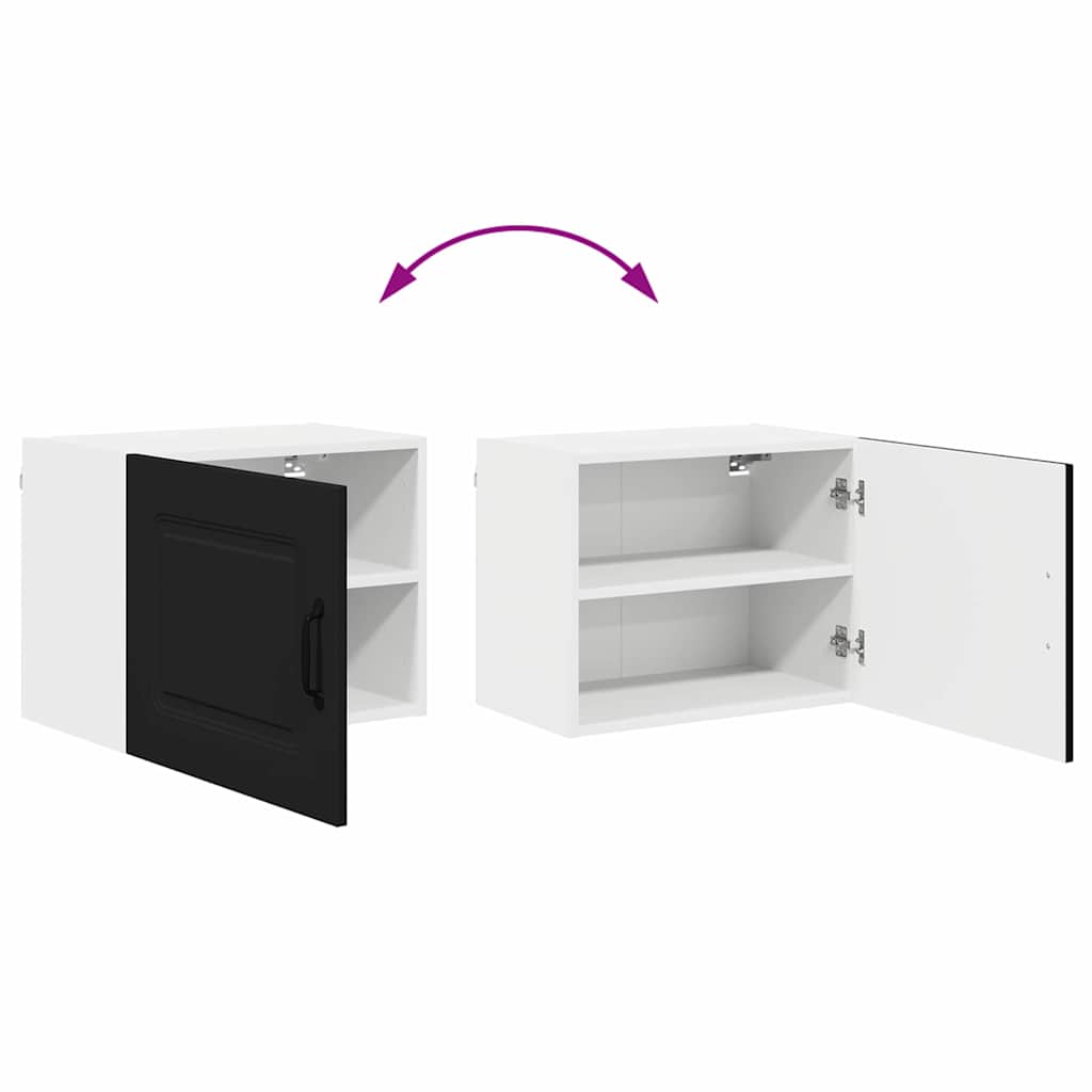 Dulap suspendat de bucatarie cu raft Negru 50 x 31 x 40 cm — imaginea 12