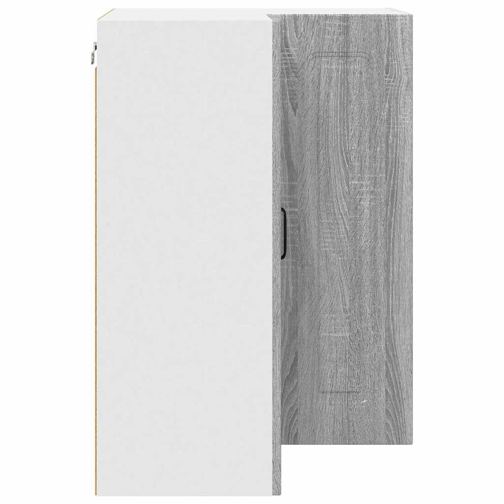 Dulap suspendat de bucatarie cu raft Gri Sonoma 57 x 57 x 80 cm — imaginea 8