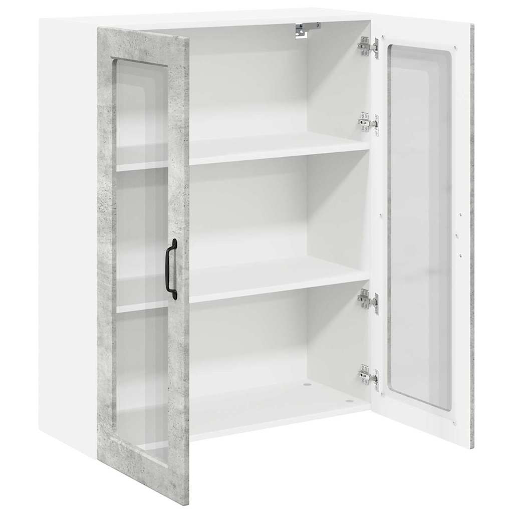 Dulap suspendat de bucatarie Gri din beton 80 x 31 x 100 cm — imaginea 6
