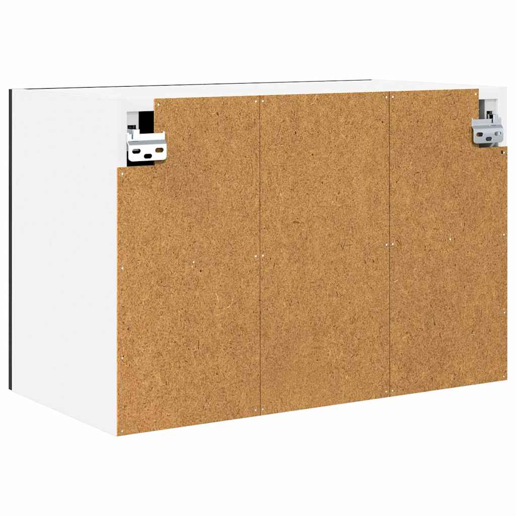 Dulap suspendat Riga 2 pcs Stejar negru si Alb 60 x 31 x 40 cm — imaginea 10