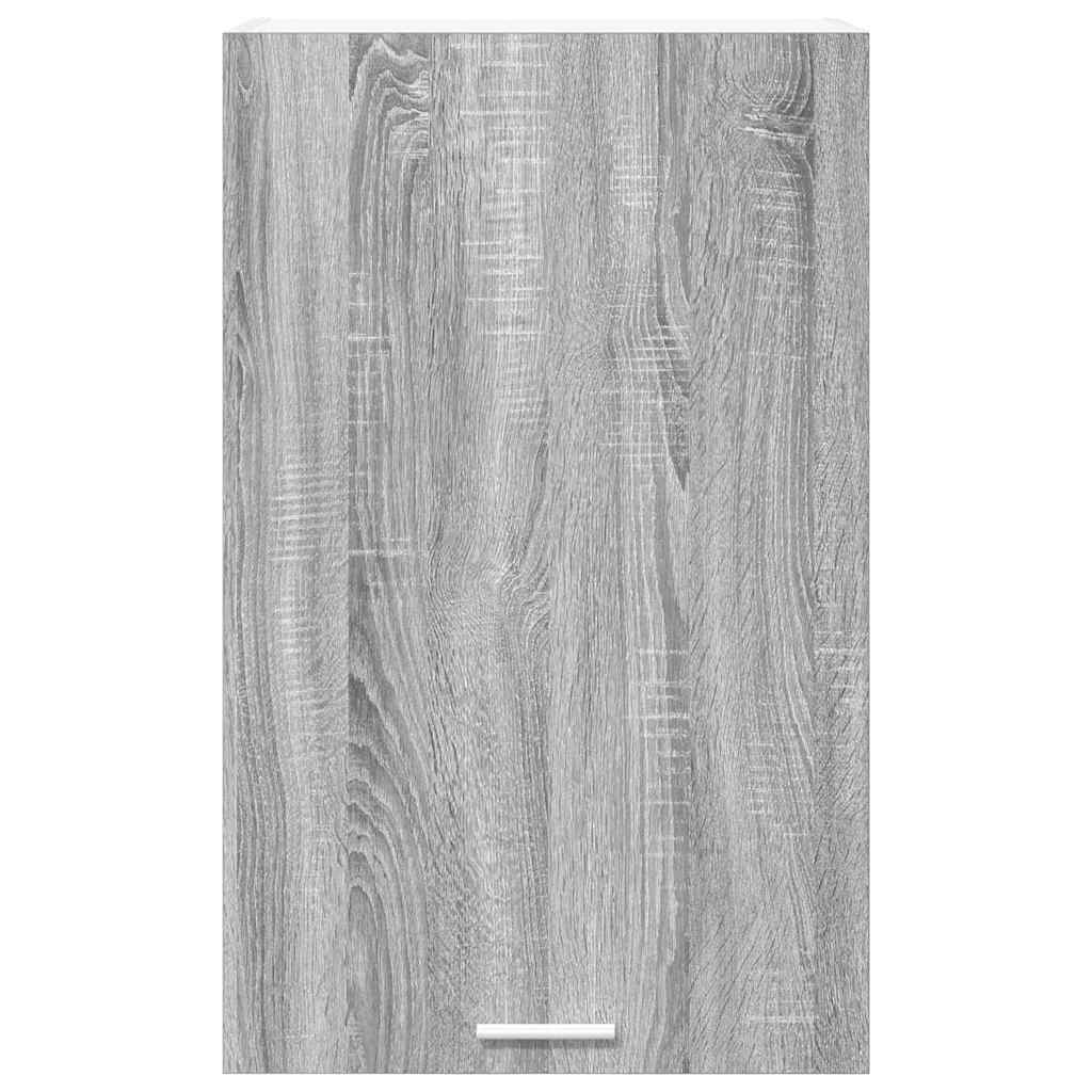 Dulap suspendat cu raft Riga Gri Sonoma si Alb 50 x 31 x 80 cm — imaginea 7