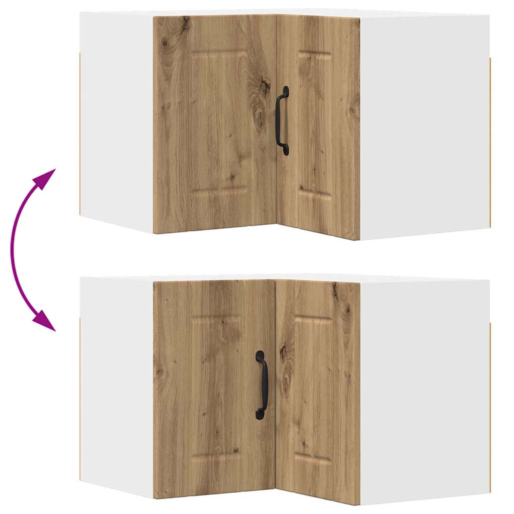 Dulap suspendat de bucatarie Stejar Artizanal 57 x 57 x 40 cm — imaginea 12