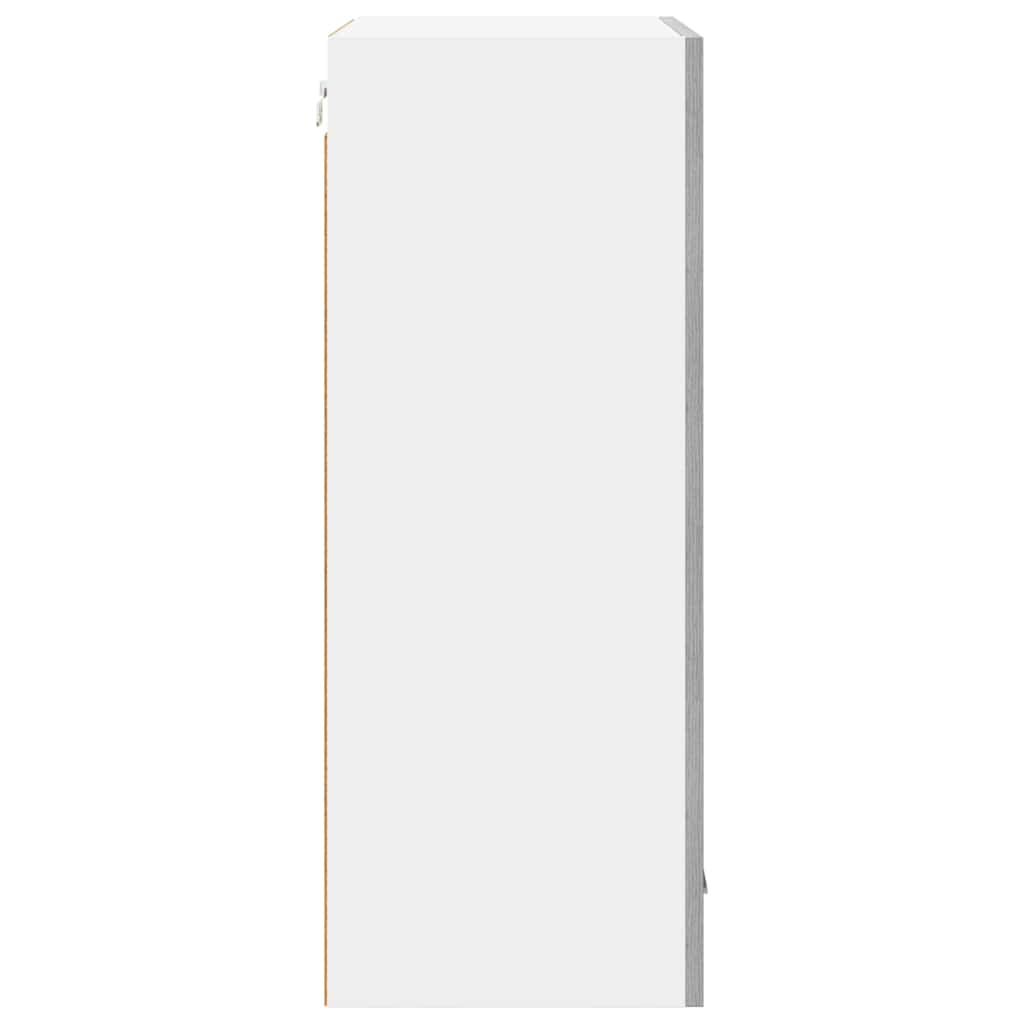 Dulap suspendat cu raft Riga Gri Sonoma si Alb 50 x 31 x 80 cm — imaginea 8