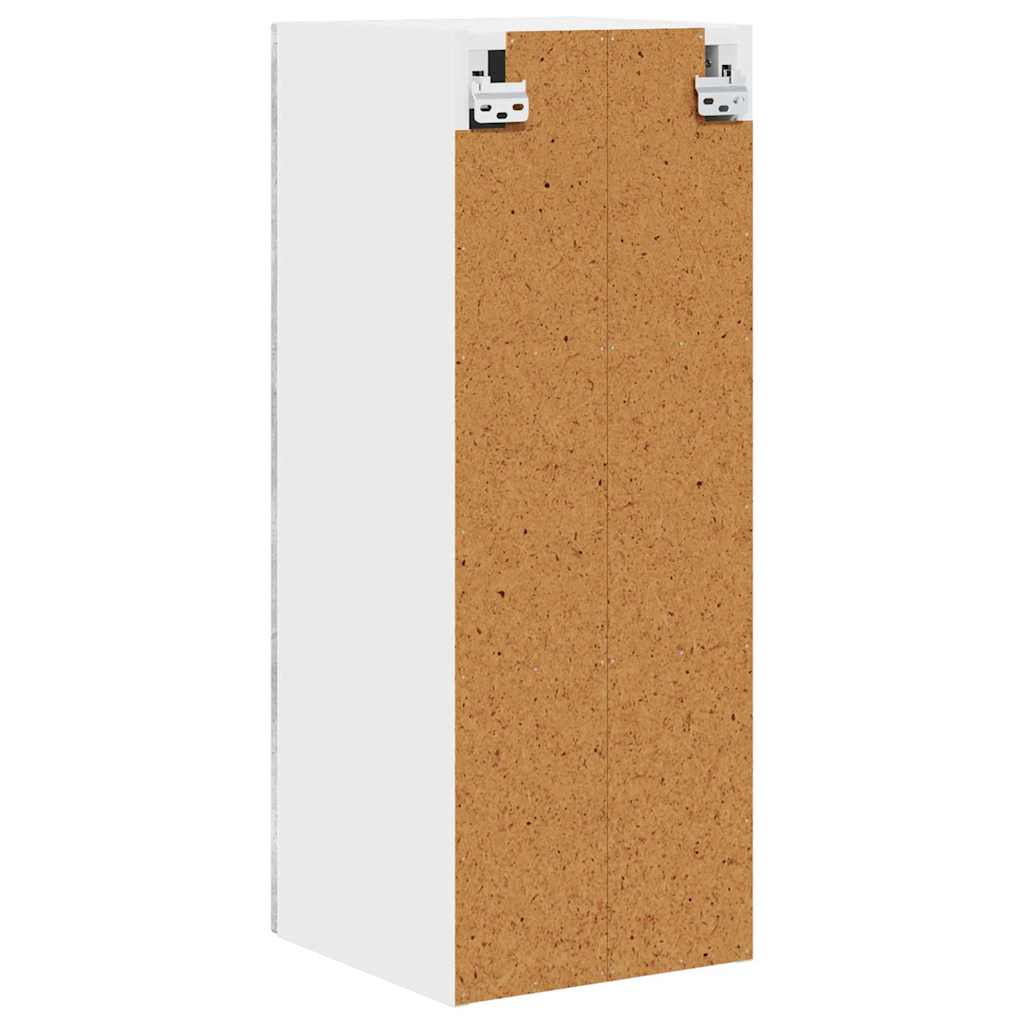 Dulap suspendat de bucatarie cu raft cu usa 2 pcs Gri din beton — imaginea 10