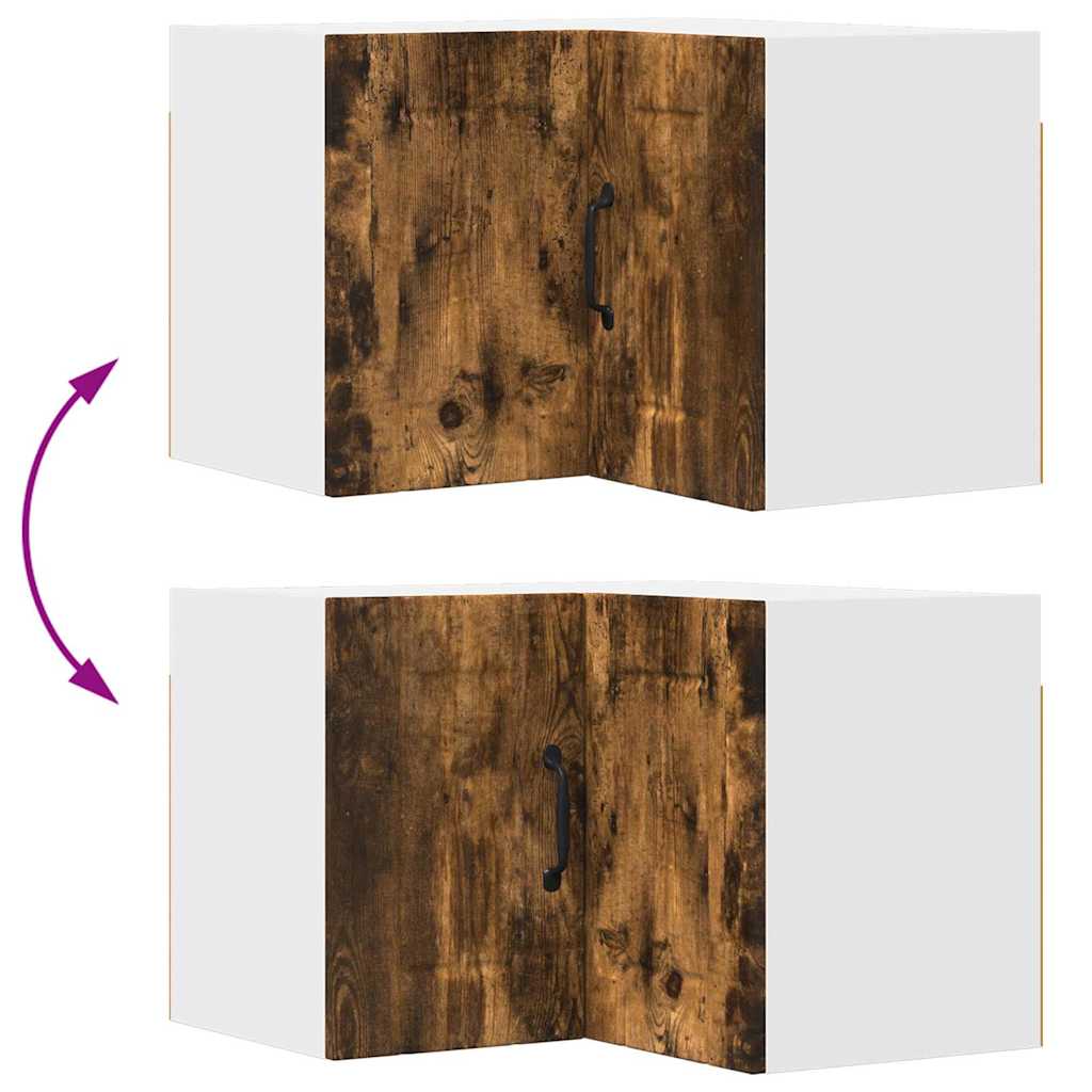 Dulap suspendat de bucatarie Stejar fumuriu 57 x 57 x 40 cm — imaginea 12