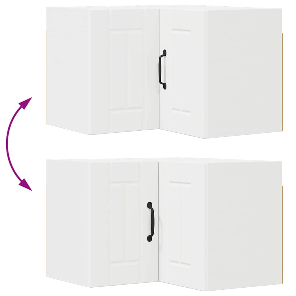 Dulap suspendat de bucatarie Alb 57 x 57 x 40 cm Lemn compozit — imaginea 12