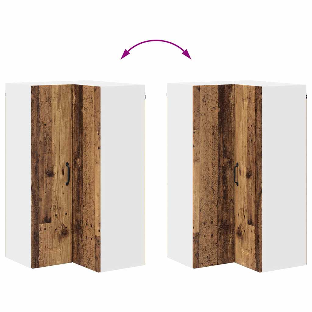 Dulap suspendat de bucatarie cu usa Lemn Vechi 57 x 57 x 100 cm — imaginea 12